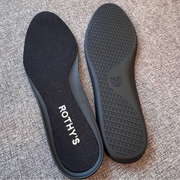 NWOT Rothy’s The Ballet Flat Black Knit Bow Flats Shoes - Picture 8 of 9